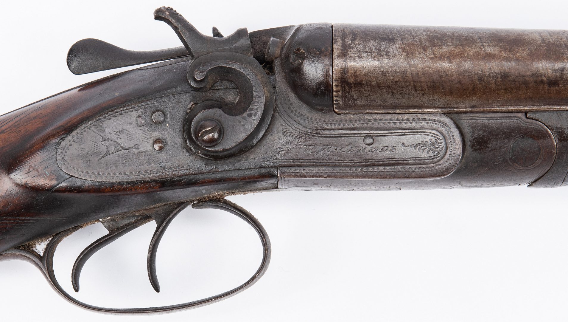 Lot 183: W. Richards Company, London Double Barrel Shotgun, 16 gauge