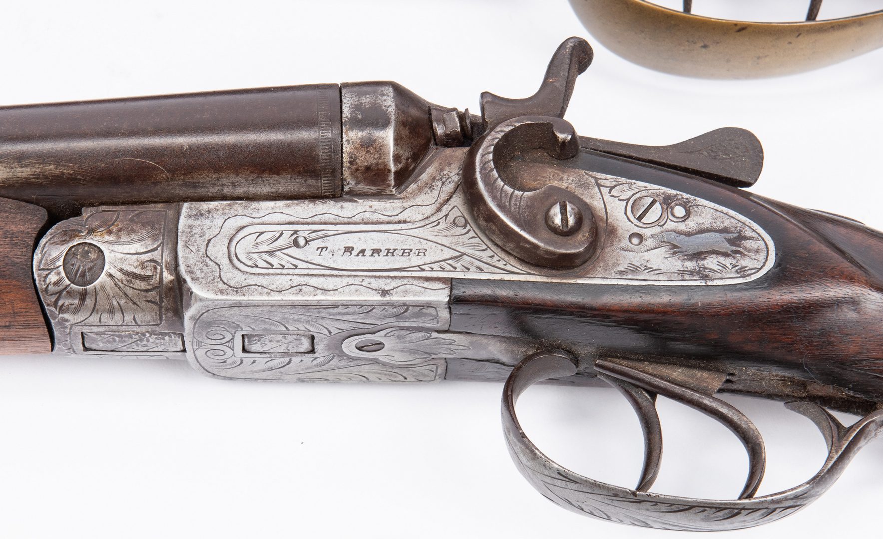 Lot 184: 2 19th Cent. Firearms, 1 WWI era German Machete, 3 items