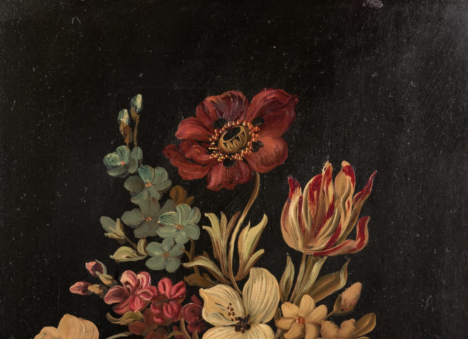 Lot 204: Pair of Floral Still Life O/B Paintings