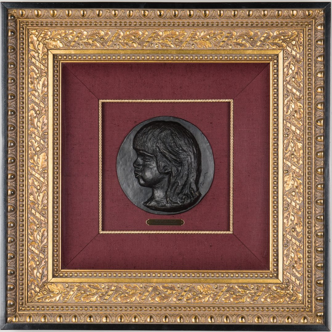 Lot 207: Renoir Bronze Sculpture, Medallion de Coco