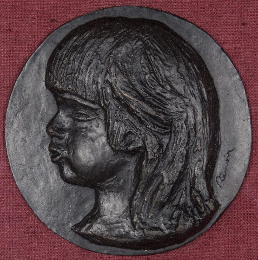 Lot 207: Renoir Bronze Sculpture, Medallion de Coco
