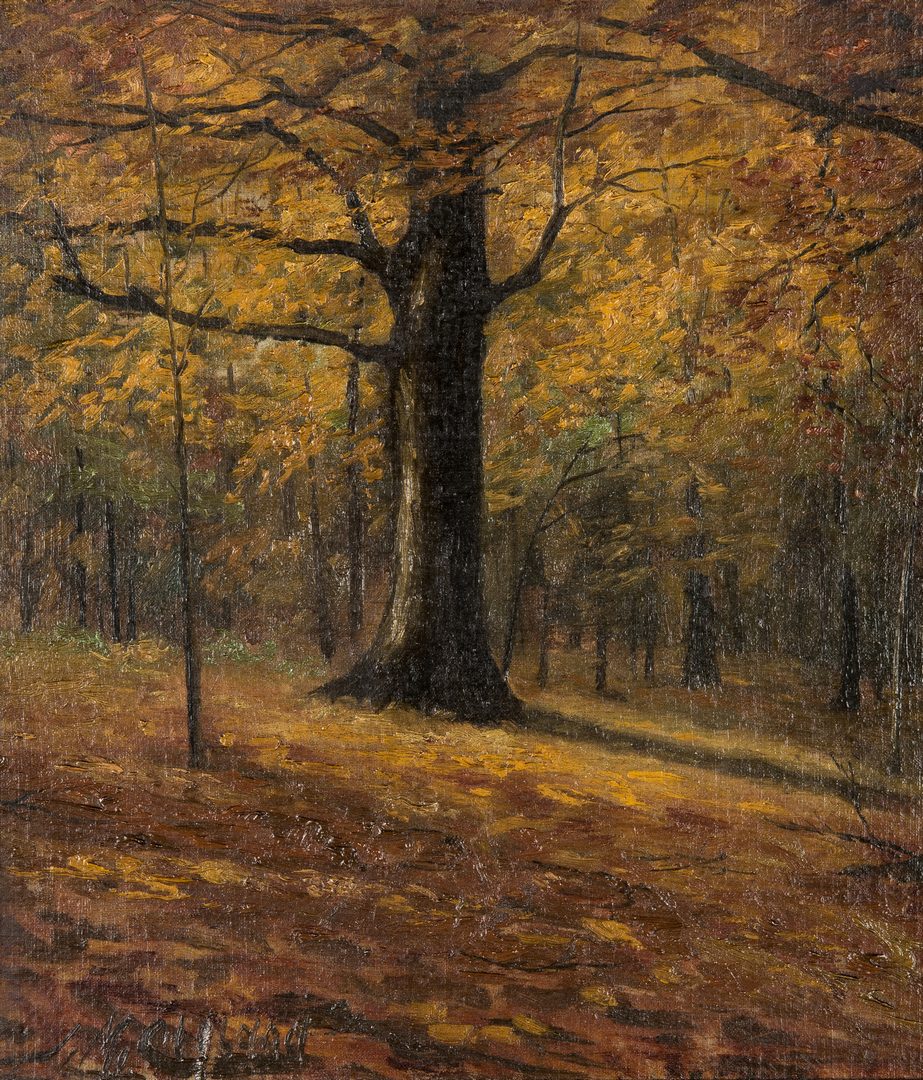 Lot 212: Thomas M. Cleland O/B, Fall Landscape