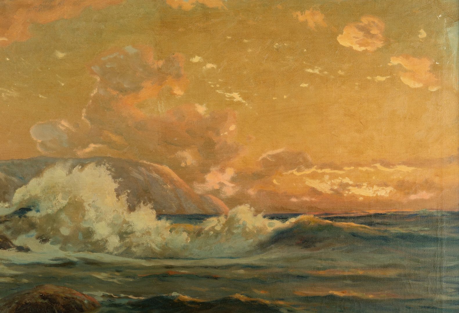 Lot 223: Angel Espoy Oil on Canvas Seascape