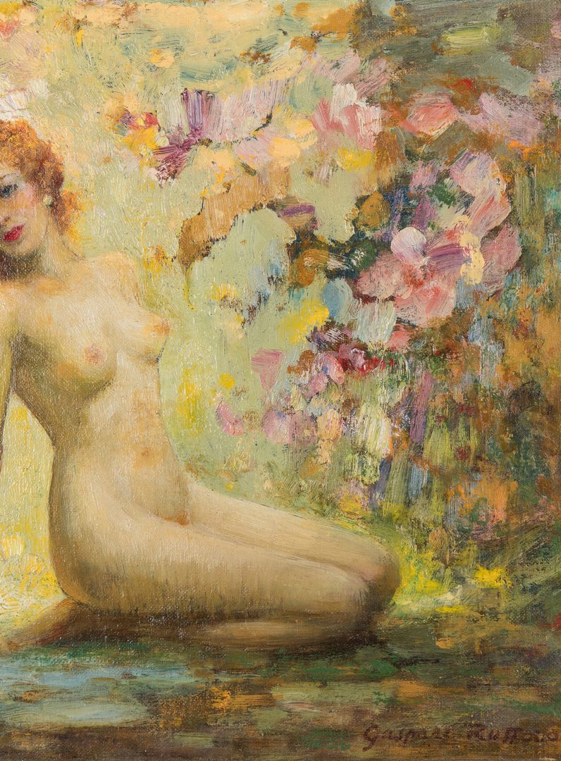 Lot 225: 2 Gaspare Ruffalo O/B Nude Paintings