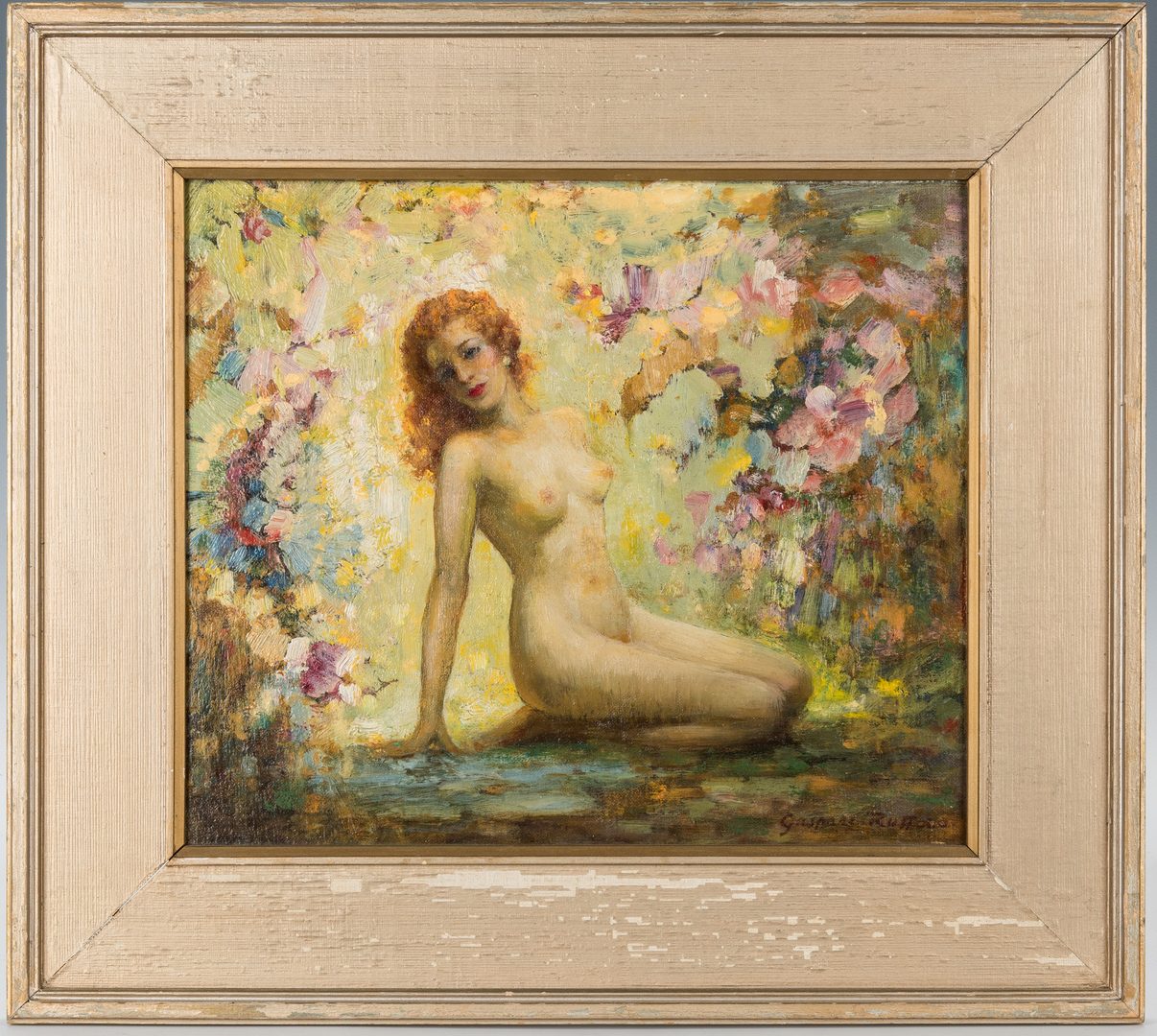 Lot 225: 2 Gaspare Ruffalo O/B Nude Paintings