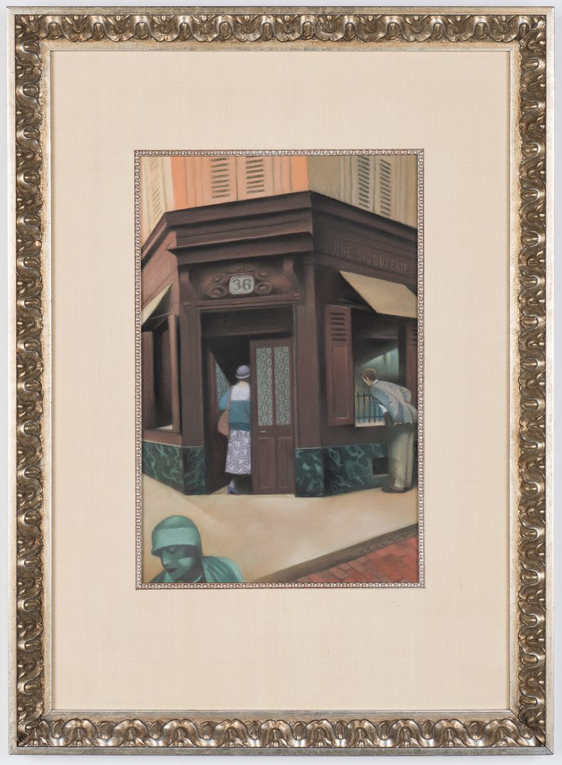 Lot 230: Gary R. Kelley Pastel Painting, "Une Bijouterie"