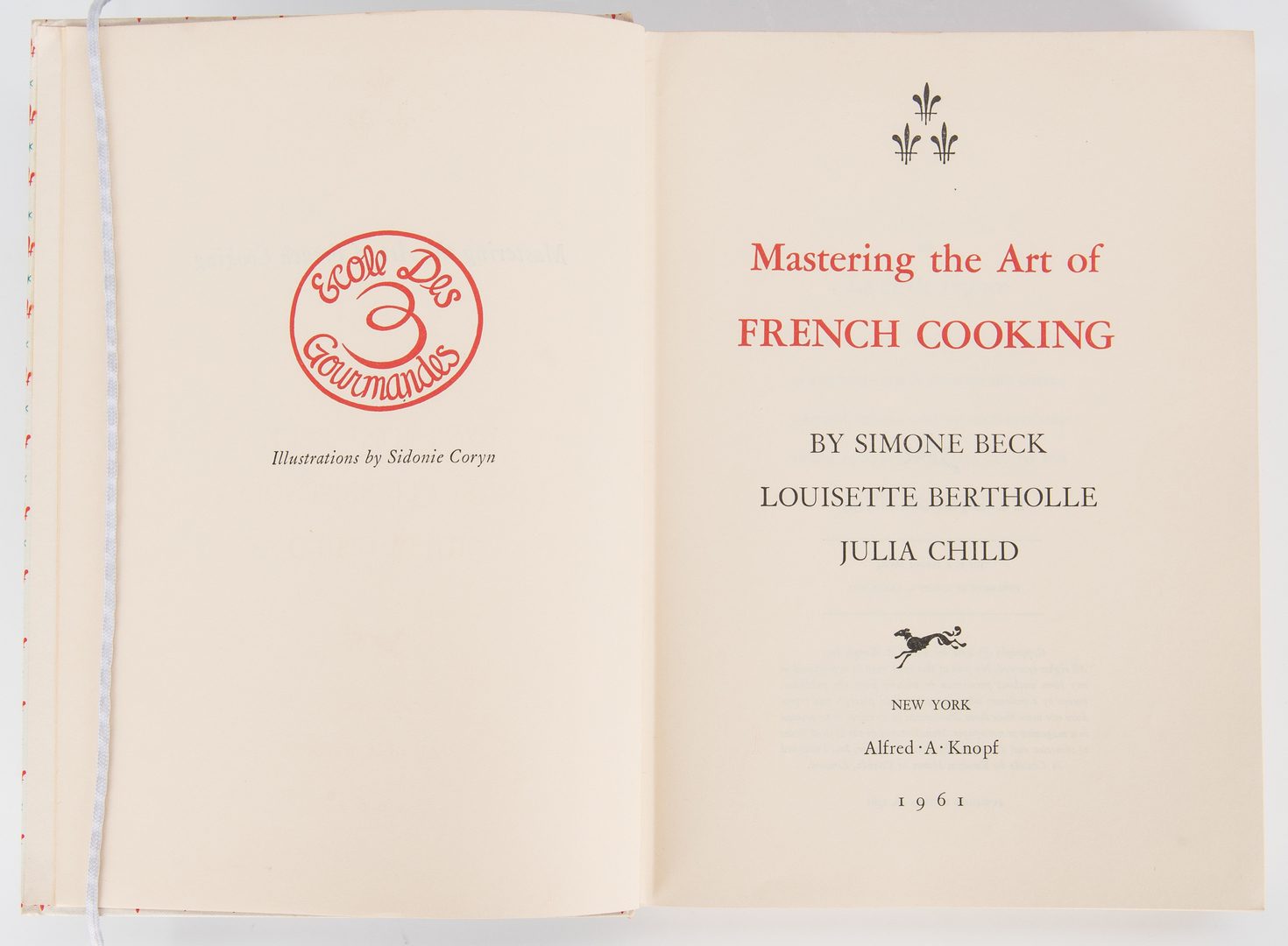 Lot 246: Mastering the Art of French Cooking, First Edition, Julia Childs, et al.