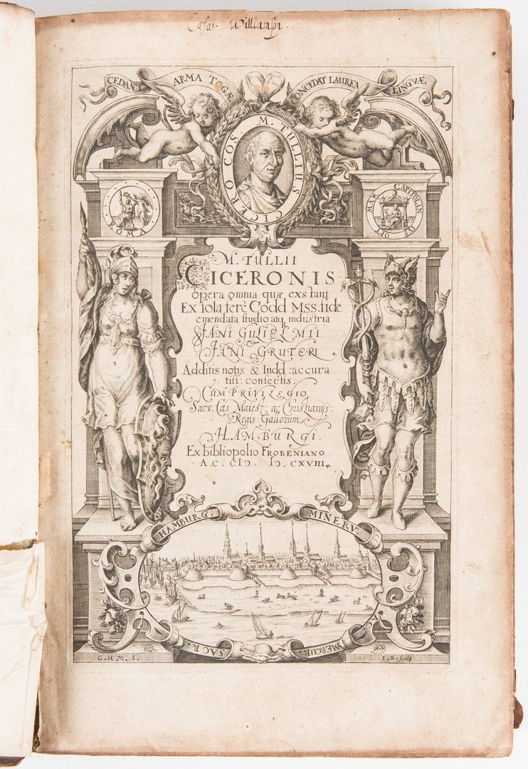 Lot 253: Works of Sabellicus and Cicero, 4 items