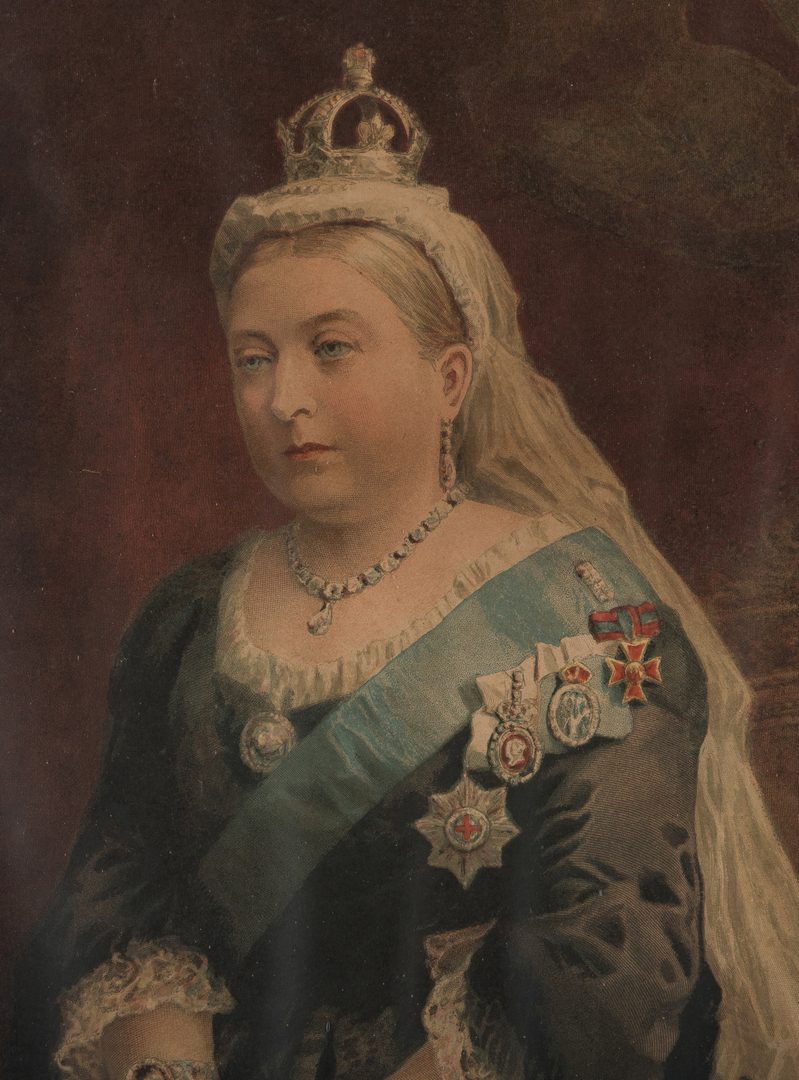 Lot 262: 3 Queen Victoria items, inc. Coronation Ticket & Jubilee Prints