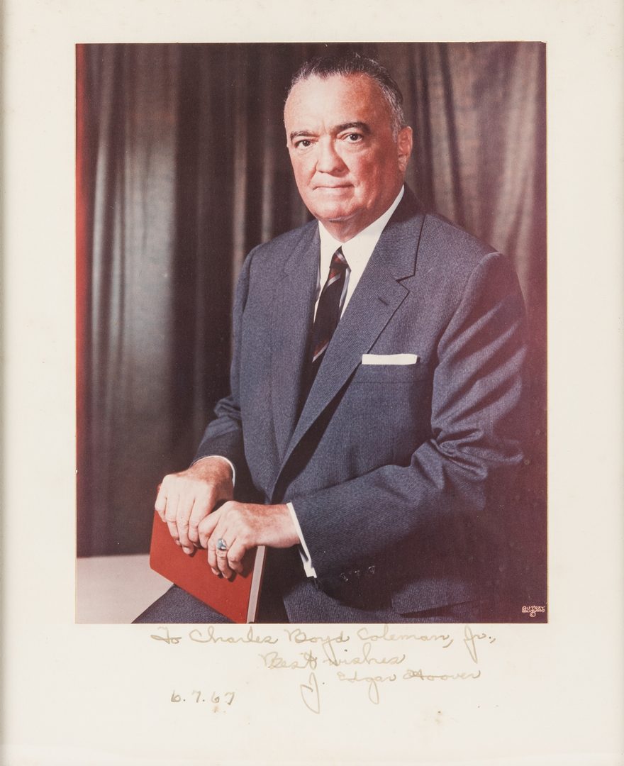 Lot 266: 20th Cent. Political Figures Archive, inc. Nixon, J.E. Hoover, 28 items