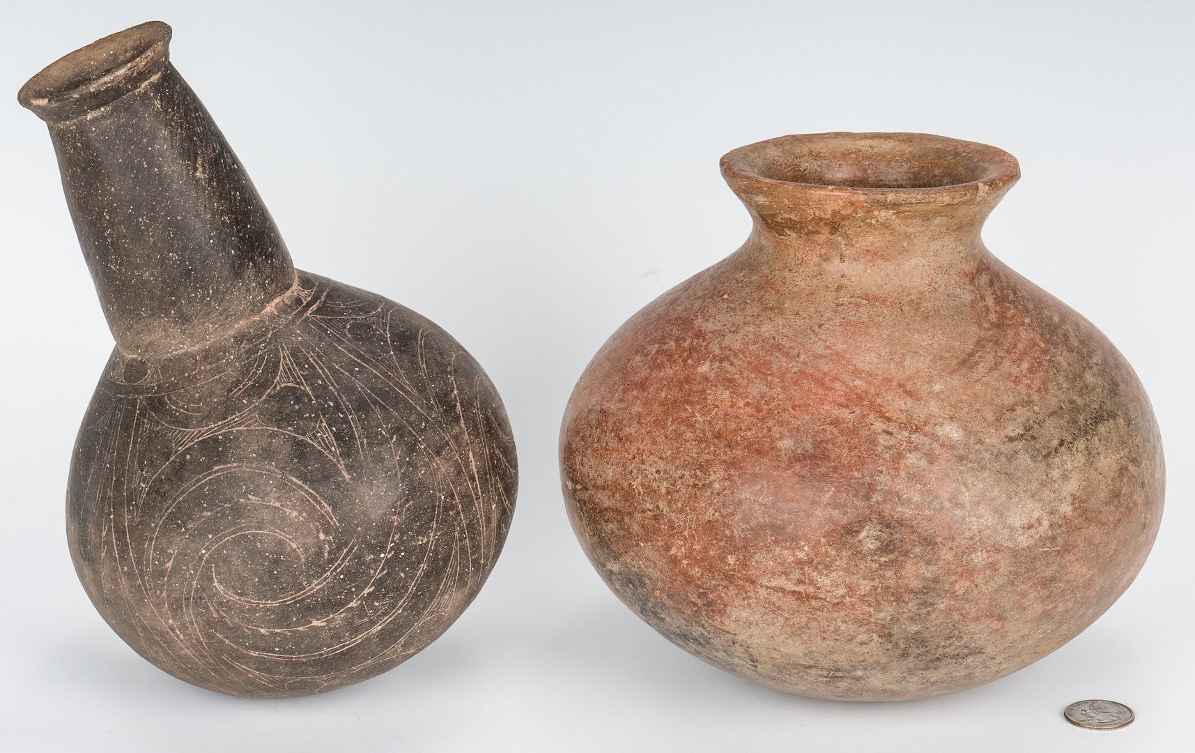 Lot 281: 2 Mississippian Culture Pottery Jars