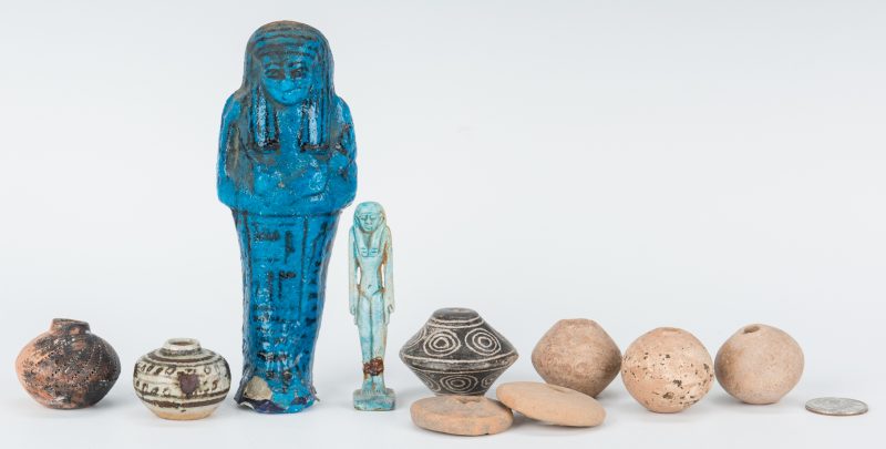 Lot 300: 16 Assorted Egyptian and Pre-Columbian Relics