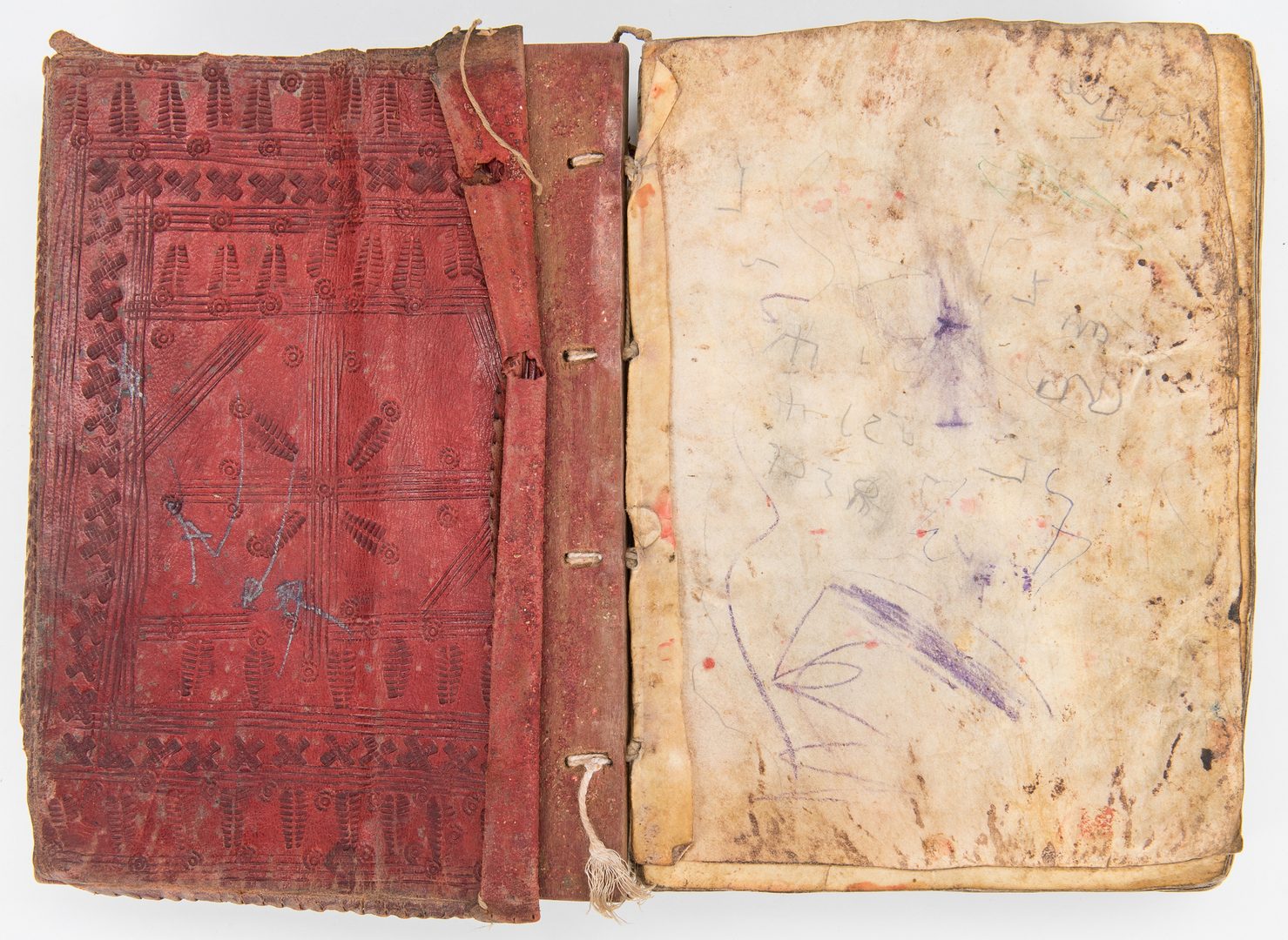 Lot 303: 2 Middle Eastern Items; Ethiopian Bible, 3 items