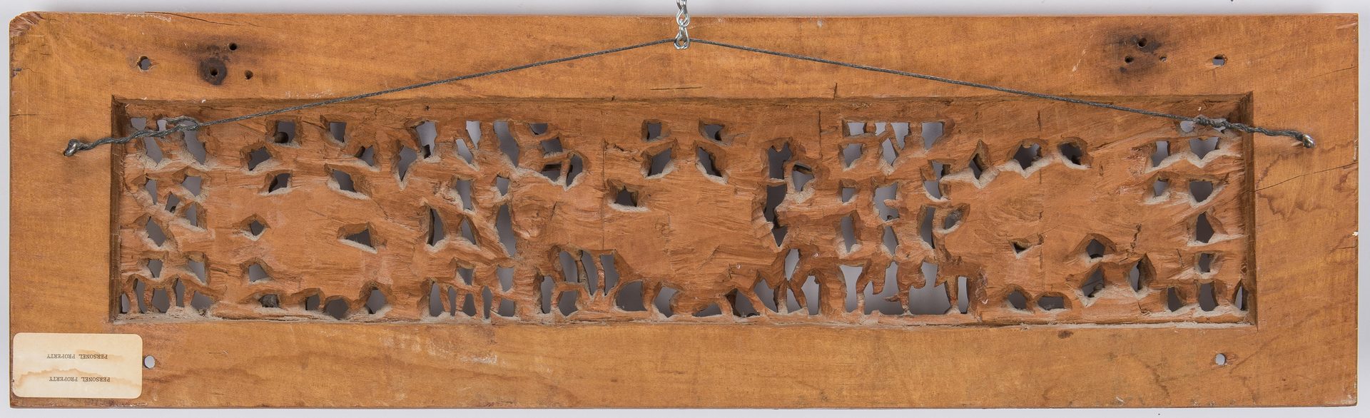 Lot 306: 2 Carved Wood Asian Temple Panels