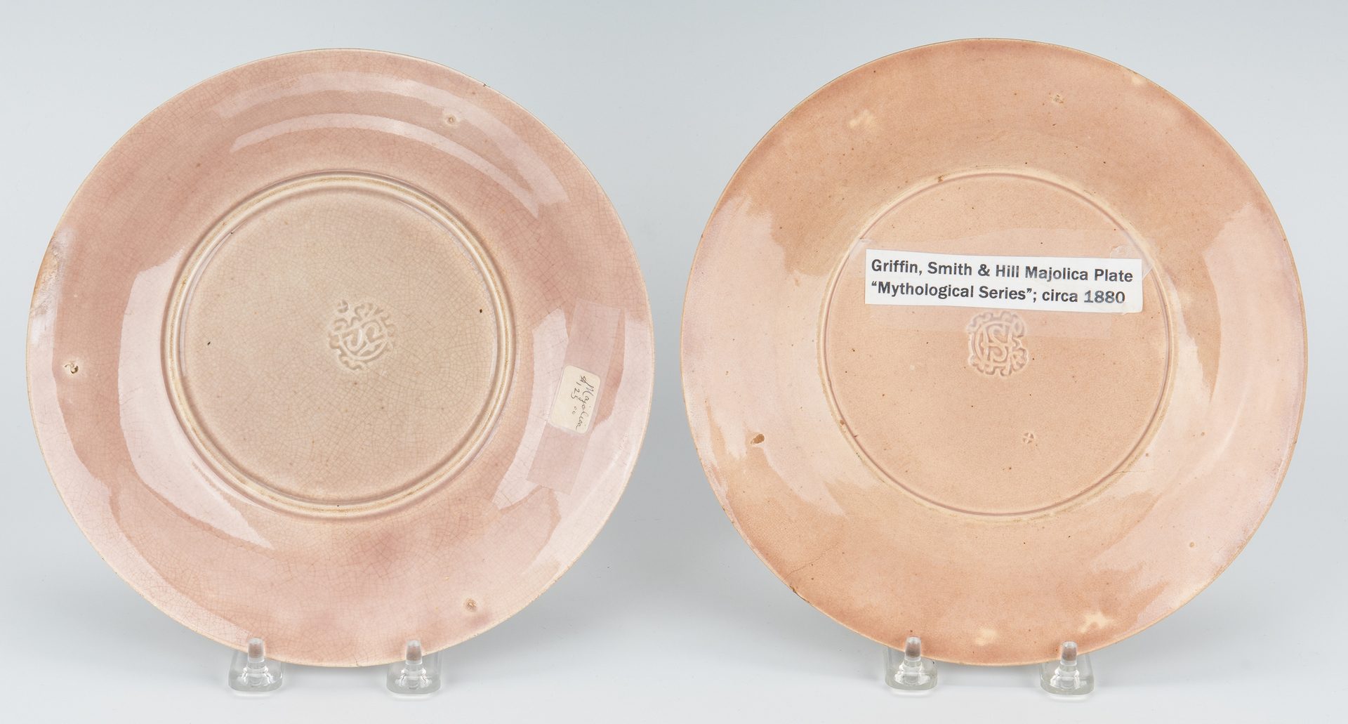 Lot 339: 6 European Ceramic Dishes plus Tole Stand