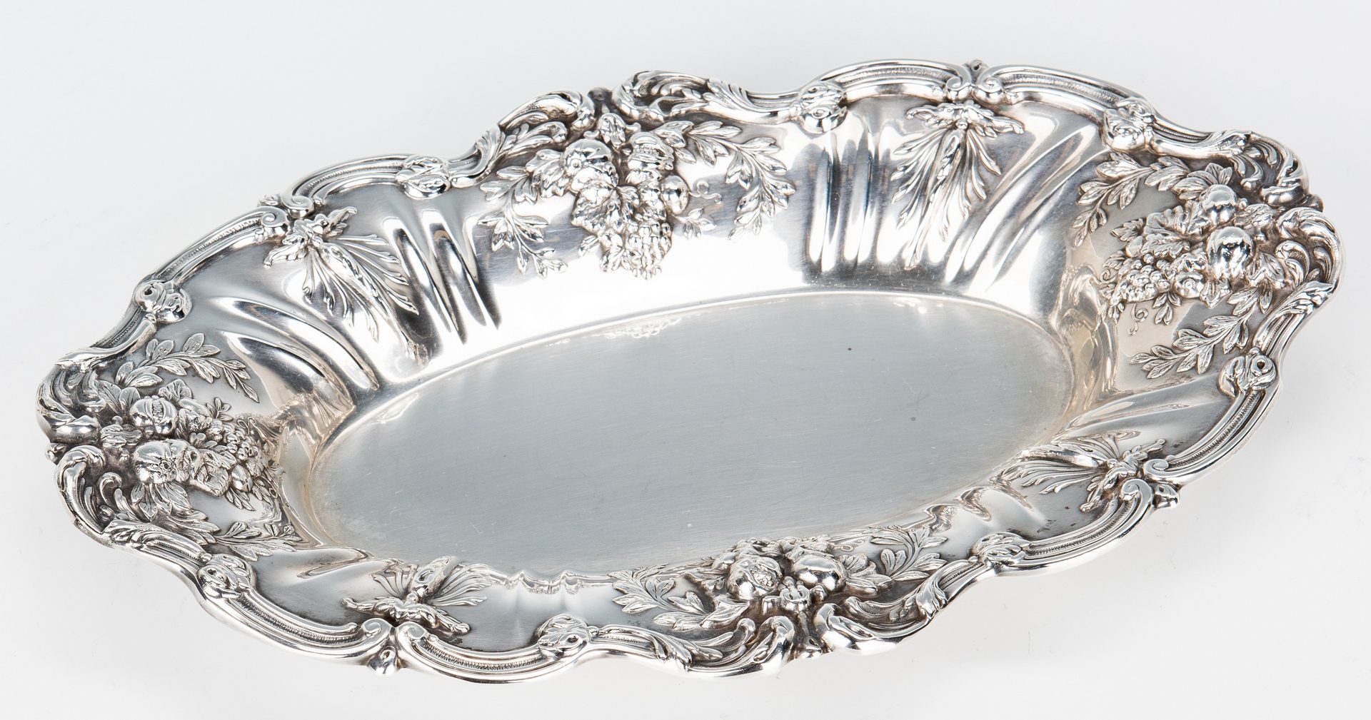 Lot 34: Francis 1 Sterling Bowl & Bread Tray, 2 items