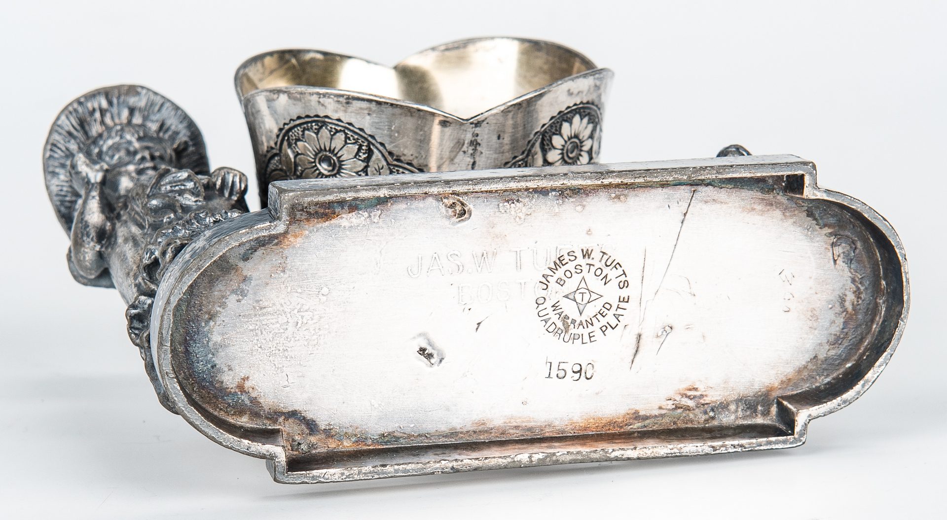 Lot 352: 6 Sterling and SP incl. Victorian Novelties