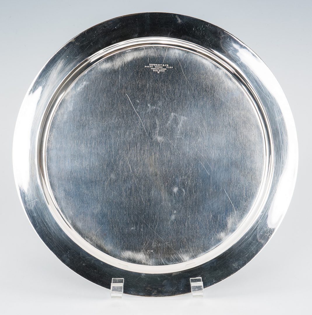 Lot 36: Tiffany & Co. Round Sterling Silver Tray