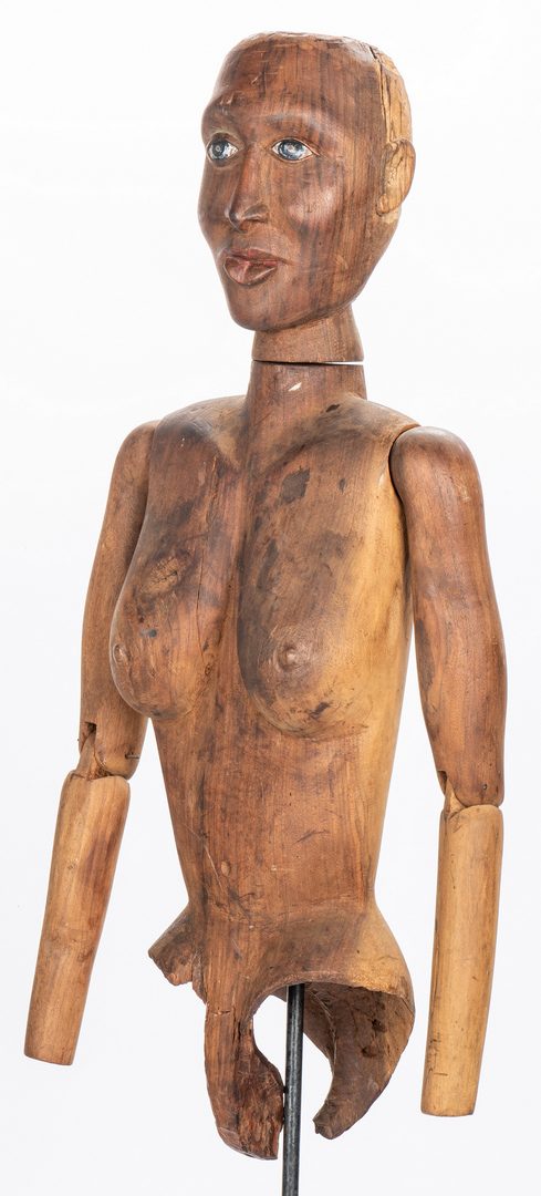 Lot 383: 19th Century Wood Artist Mannequin