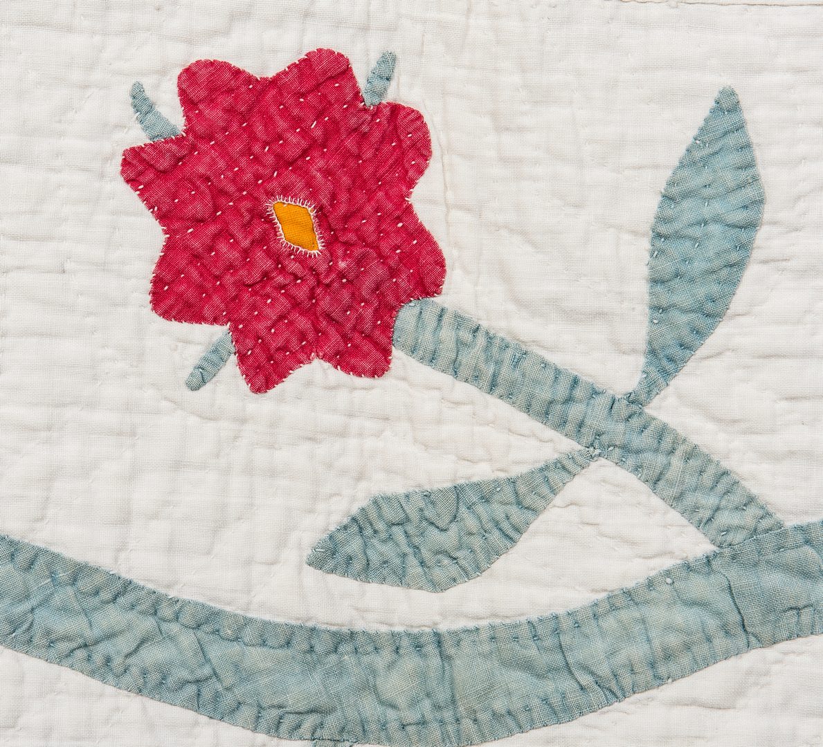 Lot 388: Southern Pieced and Appliqued Quilt