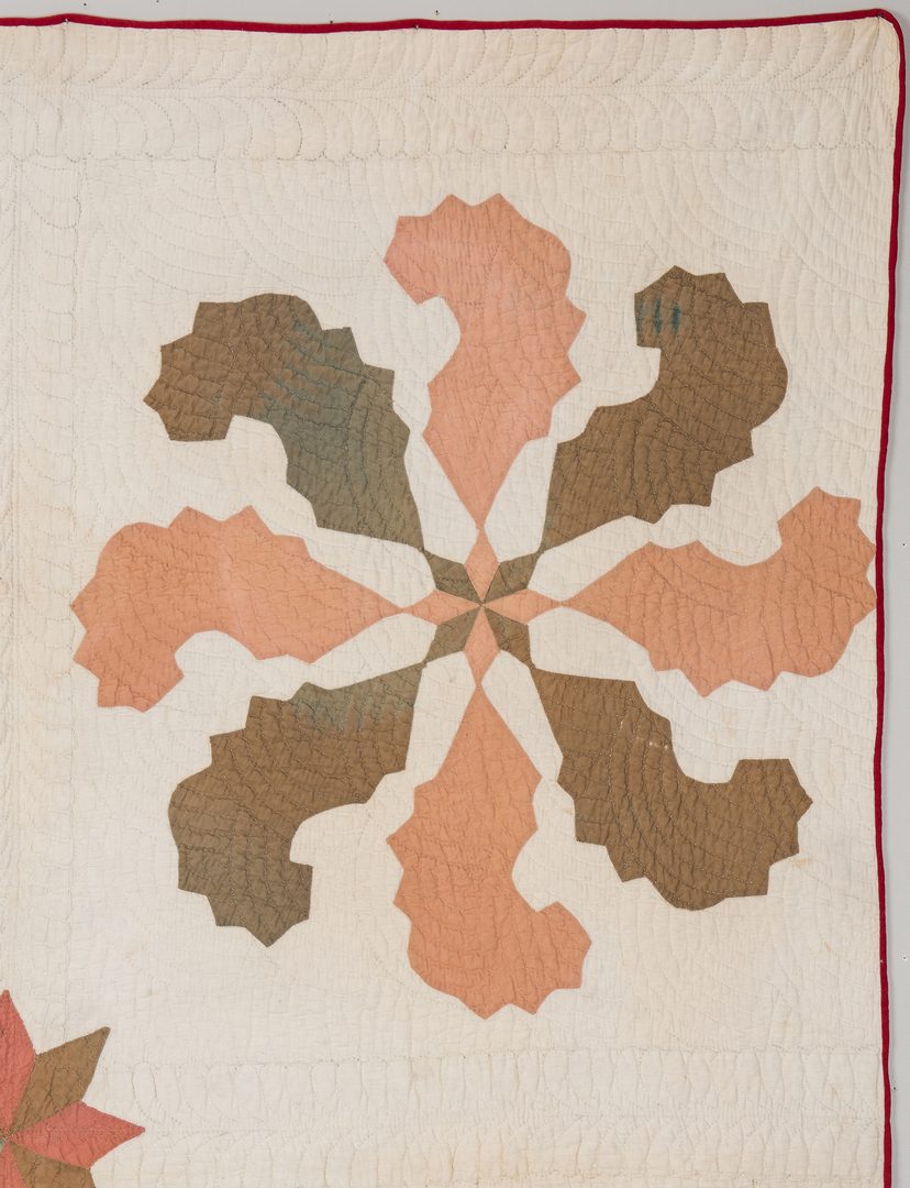 Lot 389: 2 Southern, poss. East TN Quilts, Mariner's Compass & Tree of Life