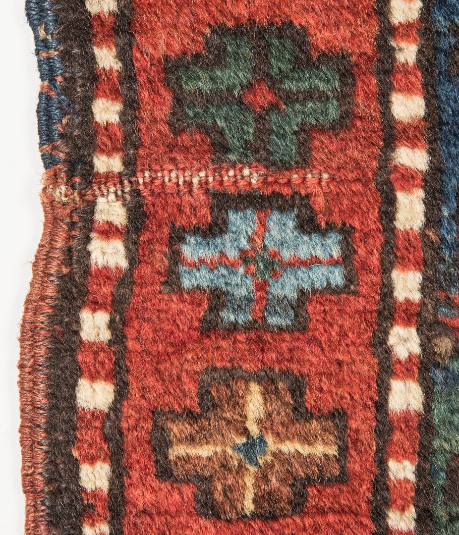 Lot 396: Antique Kazak area rug, 3'10" x 5'8"