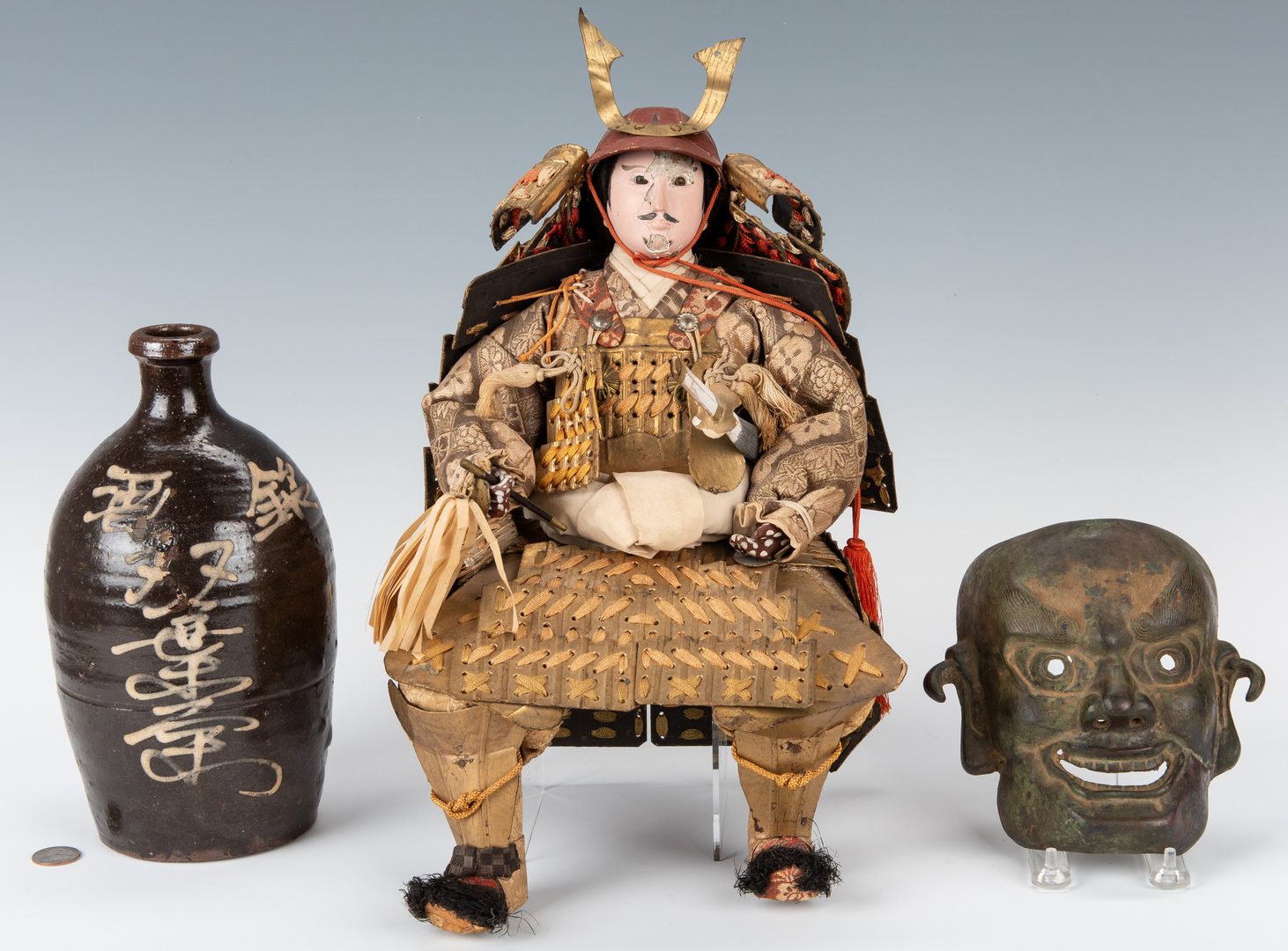 Lot 398: 8 Asian Fine and Decorative Artworks, incl. Doll