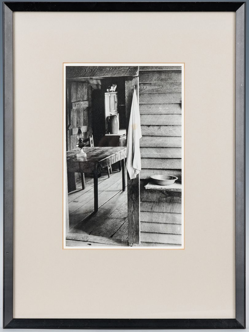 Lot 411: Walker Evans Photogravure "Washroom and Dining Area"