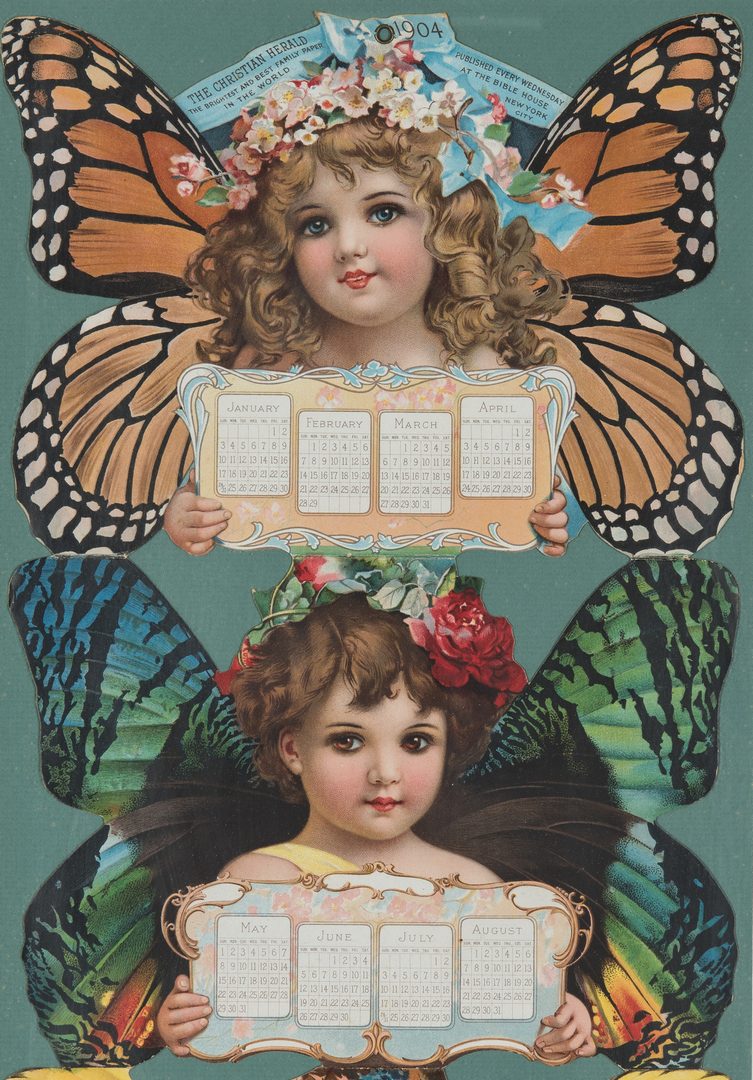 Lot 416: 2 Late 19th/Early 20th Cent. Advertising Chromolithographic Print Items