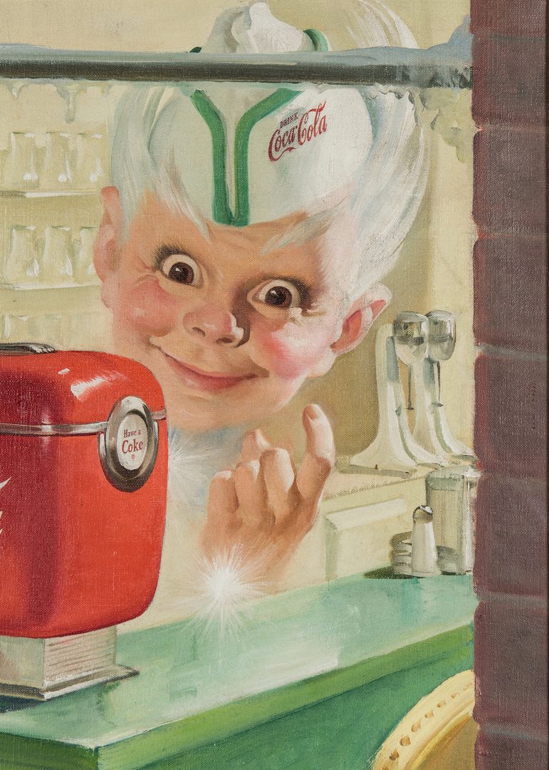 Lot 417: Manner of Sundblom O/C, Coca Cola Illustration