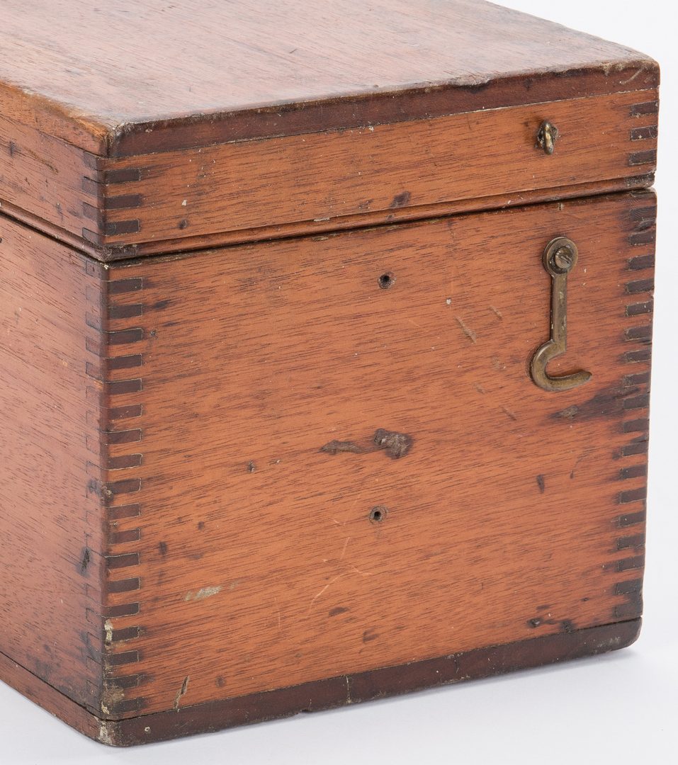 Lot 53: 4 Antique Storage Boxes, incl. Tea Box