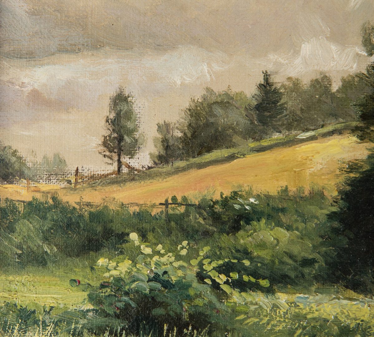 Lot 91: D. D. Coombs O/C, Maine Landscape Painting
