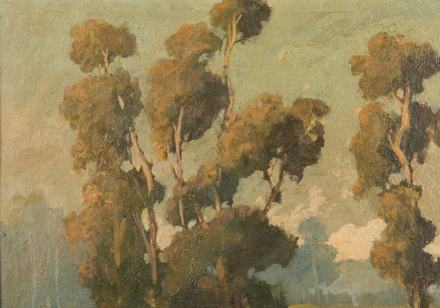 Lot 92: Davis Schwartz Landscape with Eucalyptus