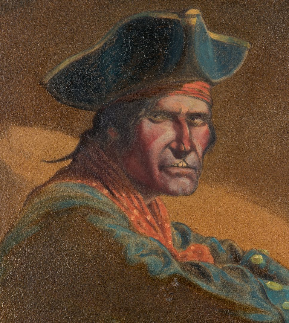 Lot 96: George Washington Hood Oil on Panel, The Buccaneer
