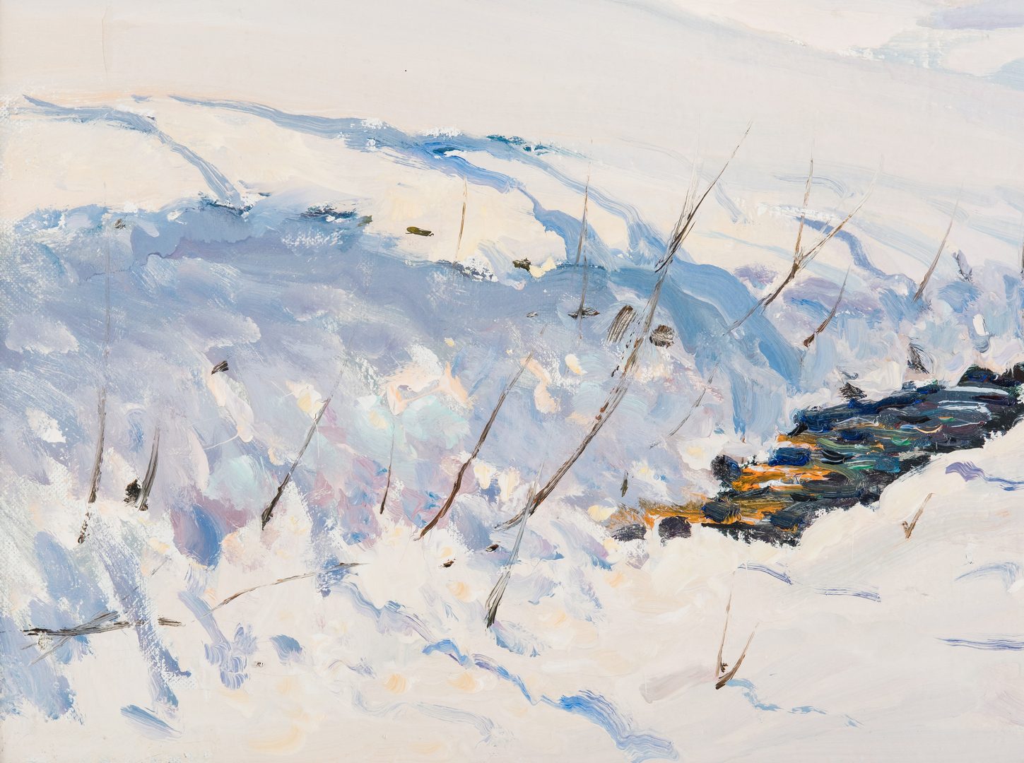 Lot 101: Antonio Cirino O/C, Winter Landscape