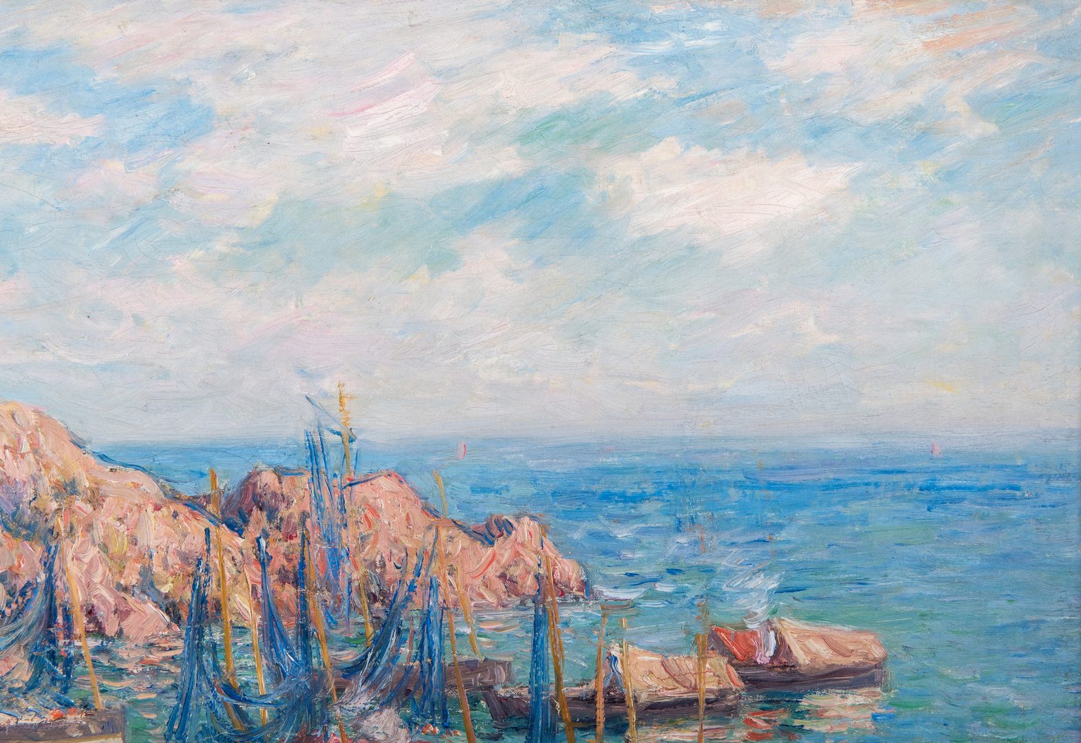 Lot 105: Henry Moret Landscape Painting