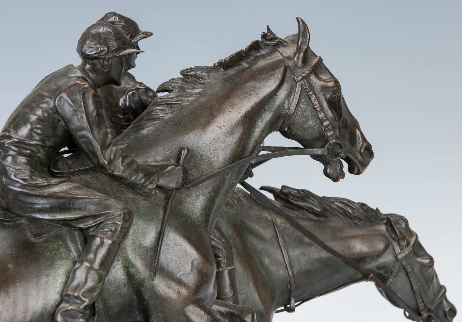 Lot 106: Jean-Leon Gerome Bronze Sculpture, Jockeys on Horseback