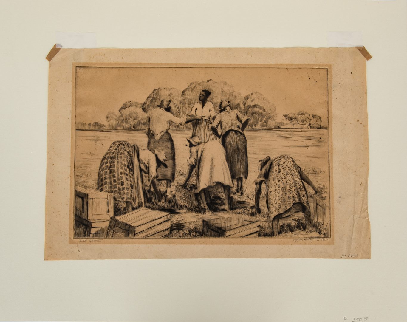 Lot 127: Alfred Hutty Drypoint Etching