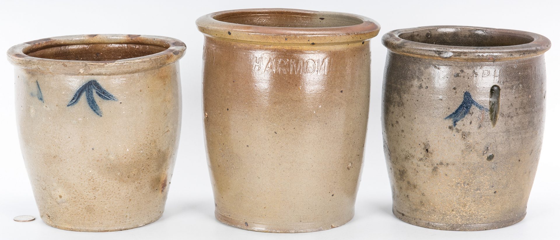 Lot 140: 3 East TN M. P. Harmon Stoneware Jars