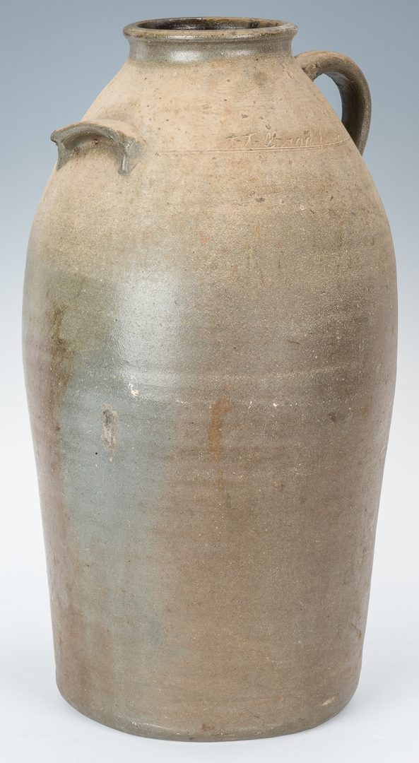 Lot 150: Middle TN Stoneware Pottery Jar, Signed Bradford