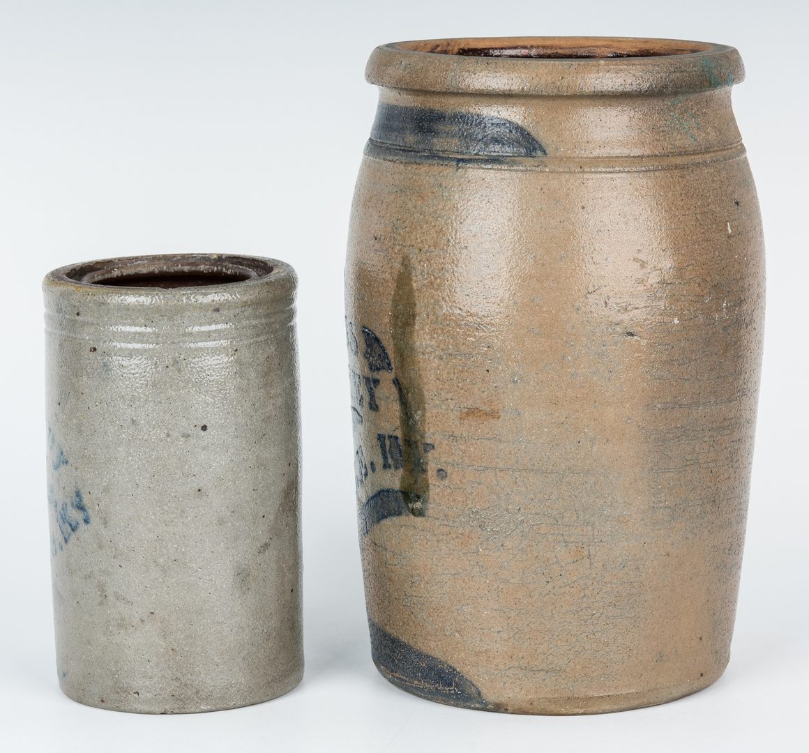 Lot 152: 2 Louisville Kentucky Stoneware Pottery Jars