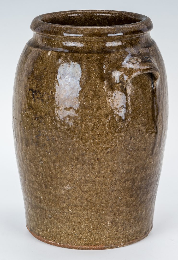 Lot 153: NC Stamped Daniel Seagle Pottery Stoneware Jar, One Gallon