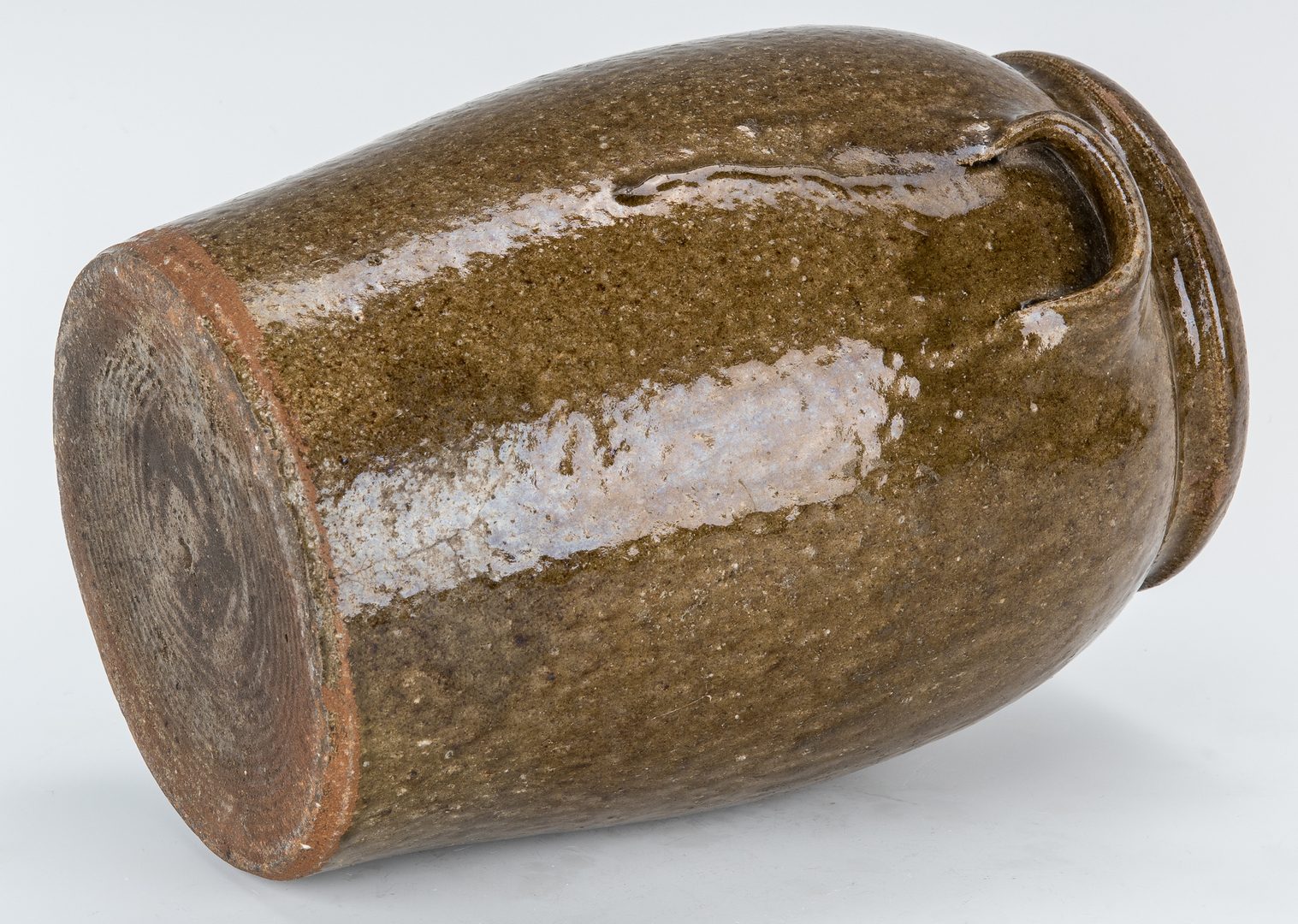 Lot 153: NC Stamped Daniel Seagle Pottery Stoneware Jar, One Gallon