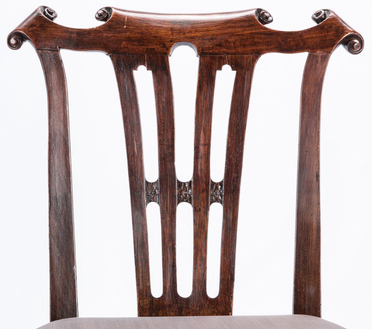 Lot 168: 2 Carved Period Side Chairs, Chippendale & Queen Anne