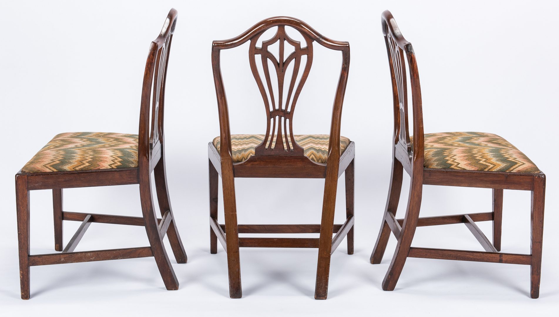 Lot 170: Set of 6 Hepplewhite Period Side Chairs