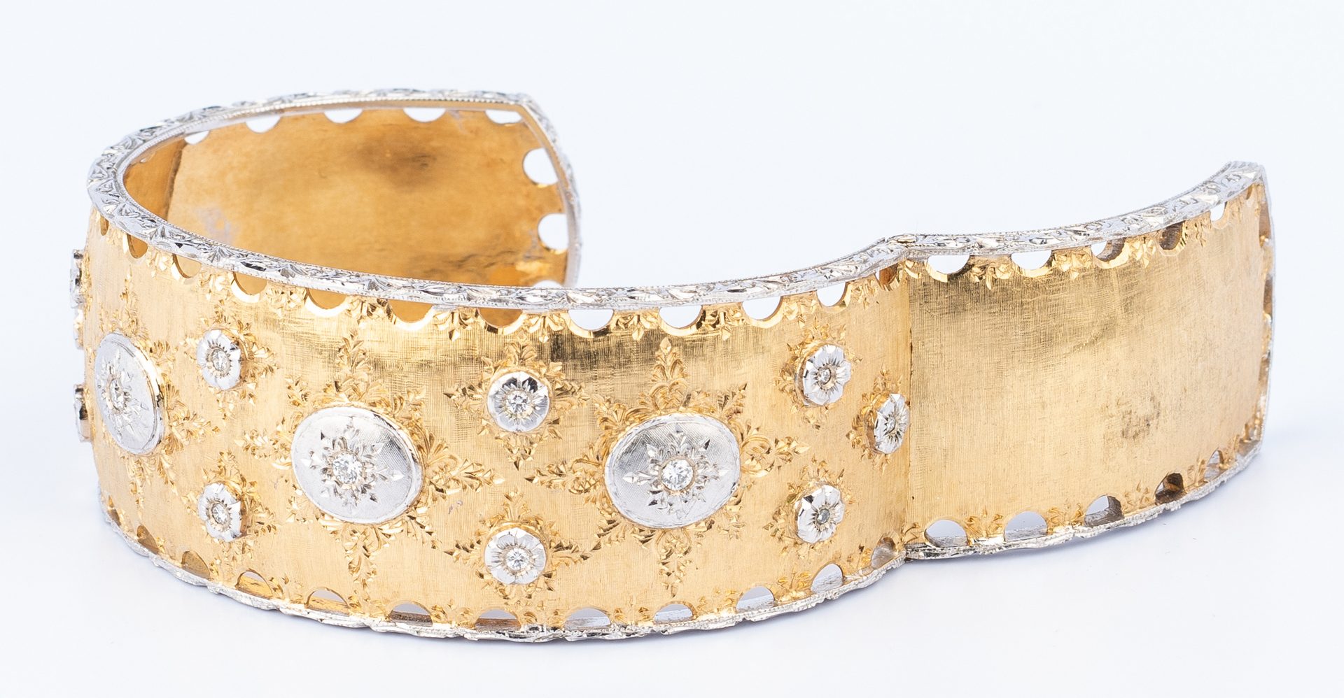 Lot 175: Italian 18K Diamond Bracelet
