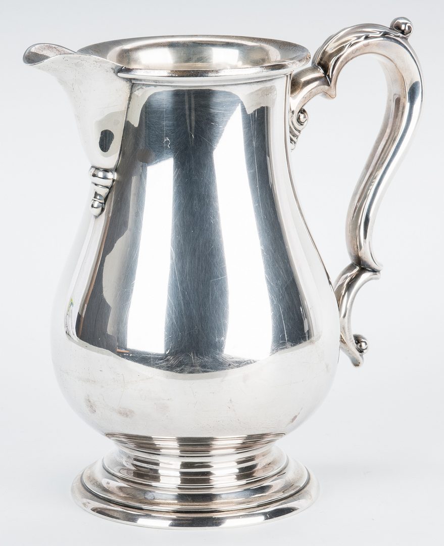 Lot 200: 6 Sterling Goblets & 1 Water Pitcher