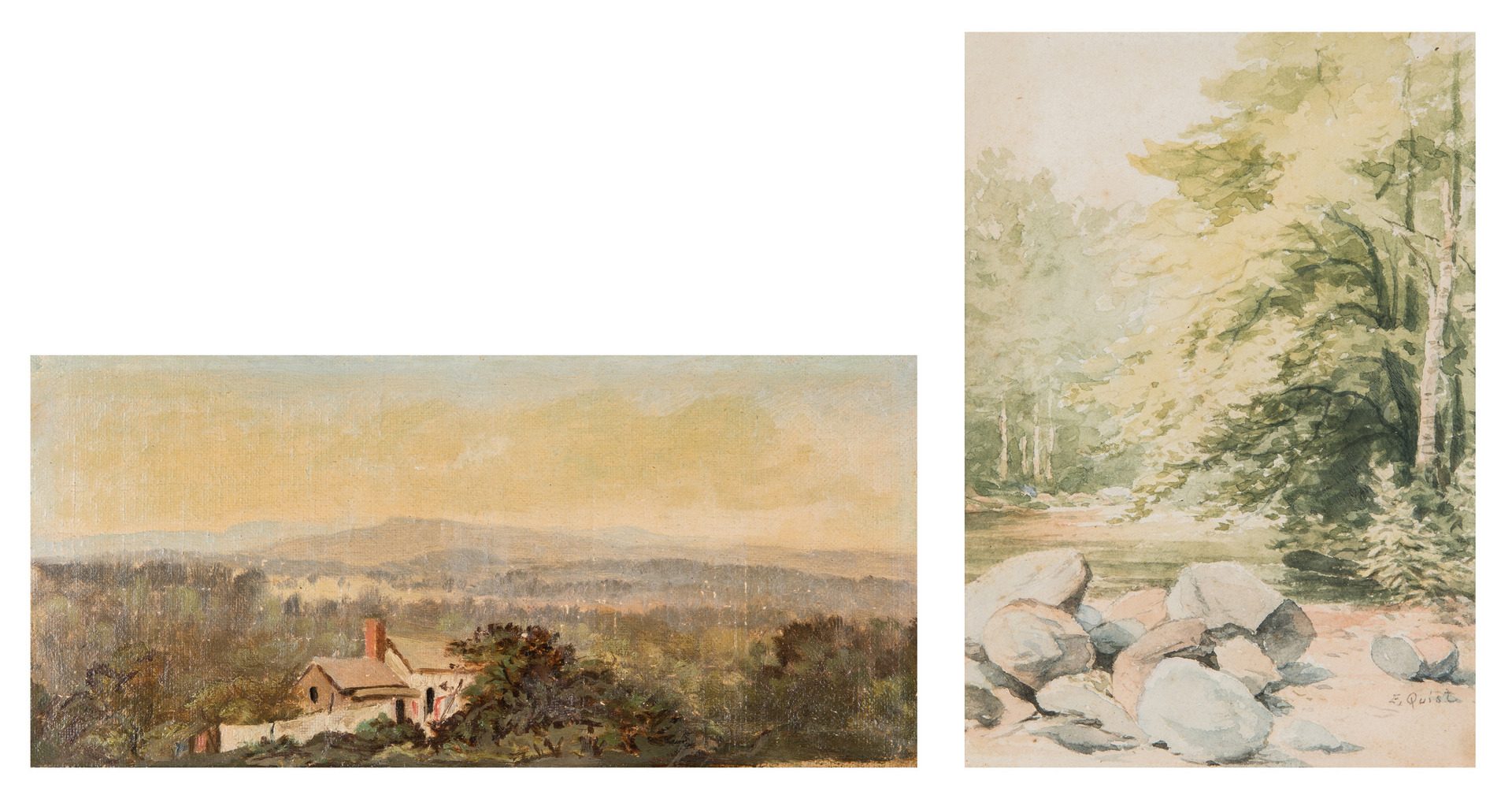 Lot 209: 2 East TN Thomas Campbell Related Art Works