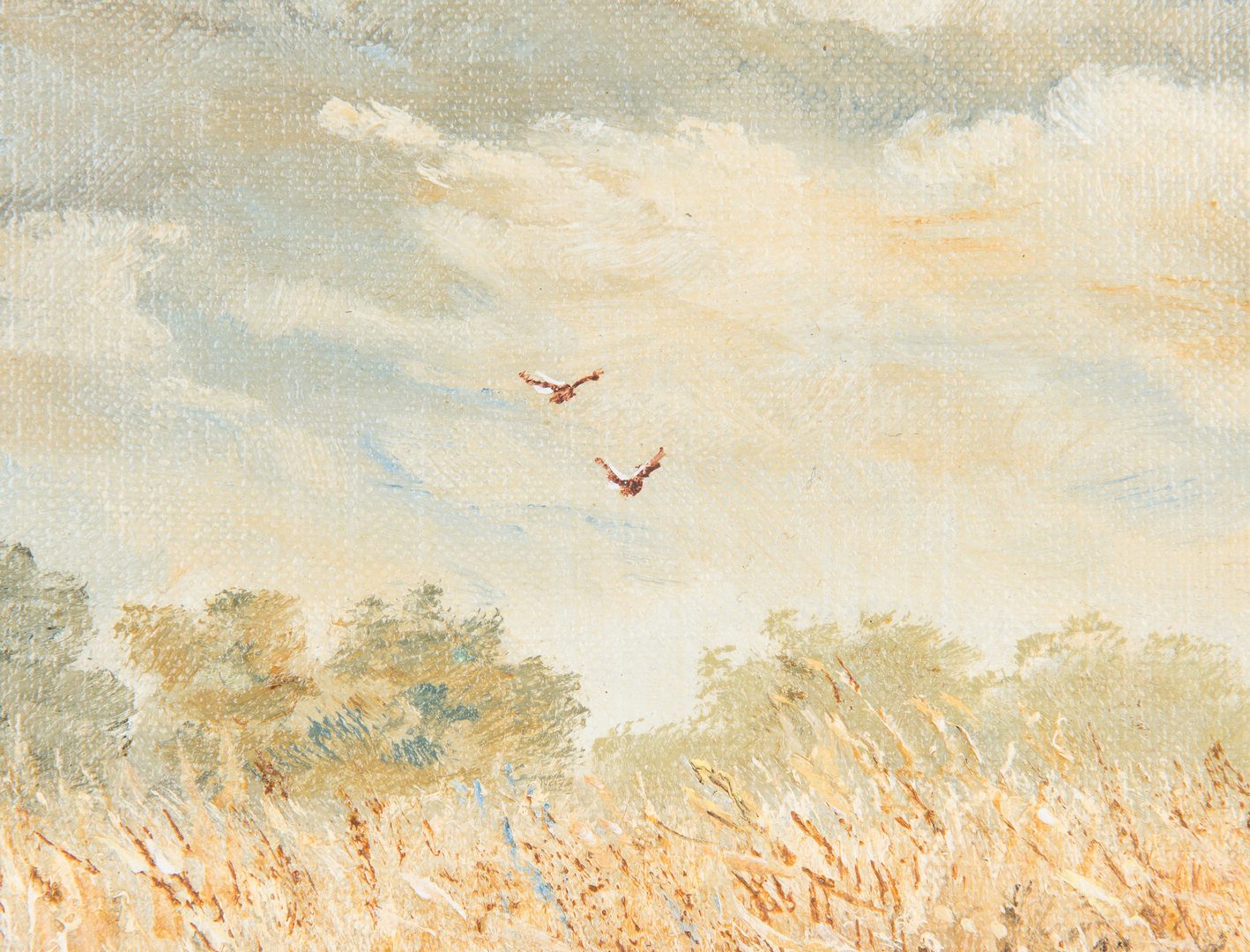 Lot 211: Marion Cook O/C Landscape with Birds