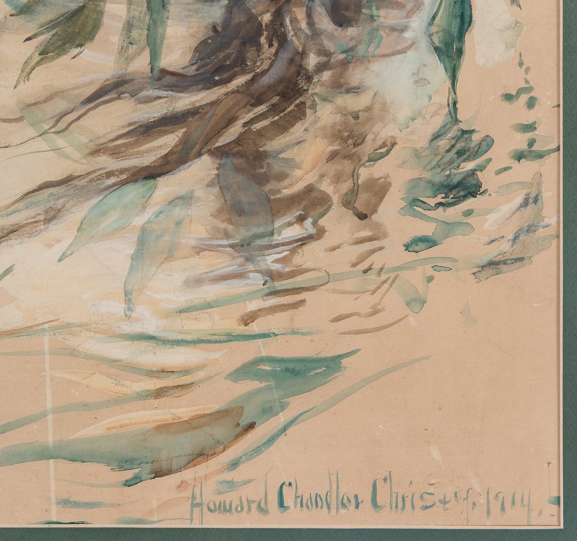 Lot 223: Howard Chandler Christy Watercolor Illustration, "Eve"
